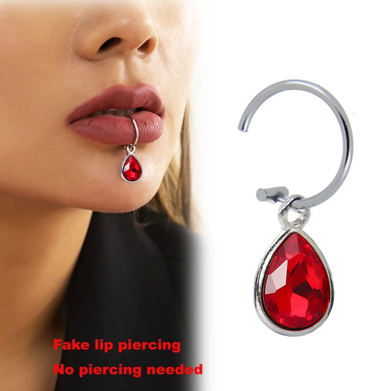 Body Jewelry Labret - 1Pc fałszywy Piercing Lip klip osobowości