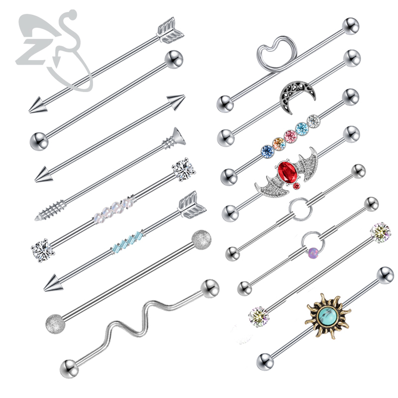 Body Jewelry Surgical Steel - ZS 1PC stal chirurgiczna Bat przemysłowe