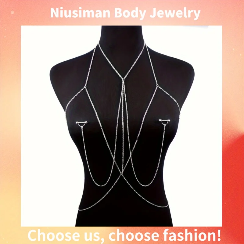 Body Jewelry Rings - 1 szt. Elegancki i seksowny łańcuszek