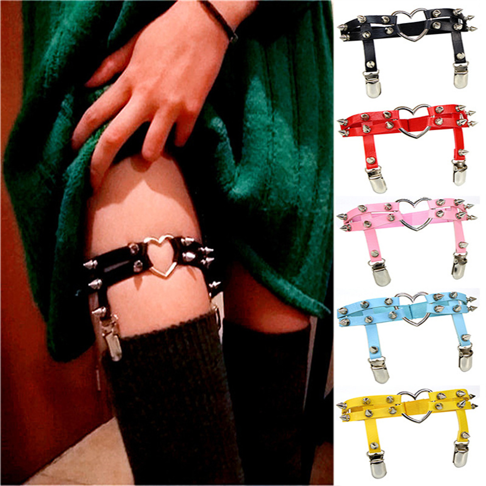 Body Jewelry Rings - 1Pcs Kobiety Punk Goth Heart PU