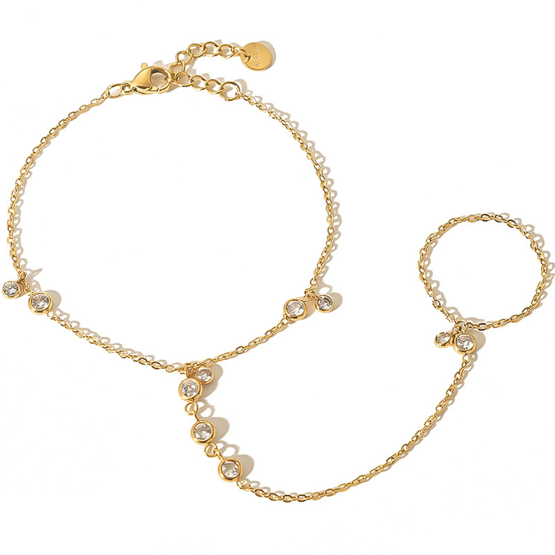 Yellow Body Jewelry - Bransoletka z łańcuszkiem ze stali nierdzewnej