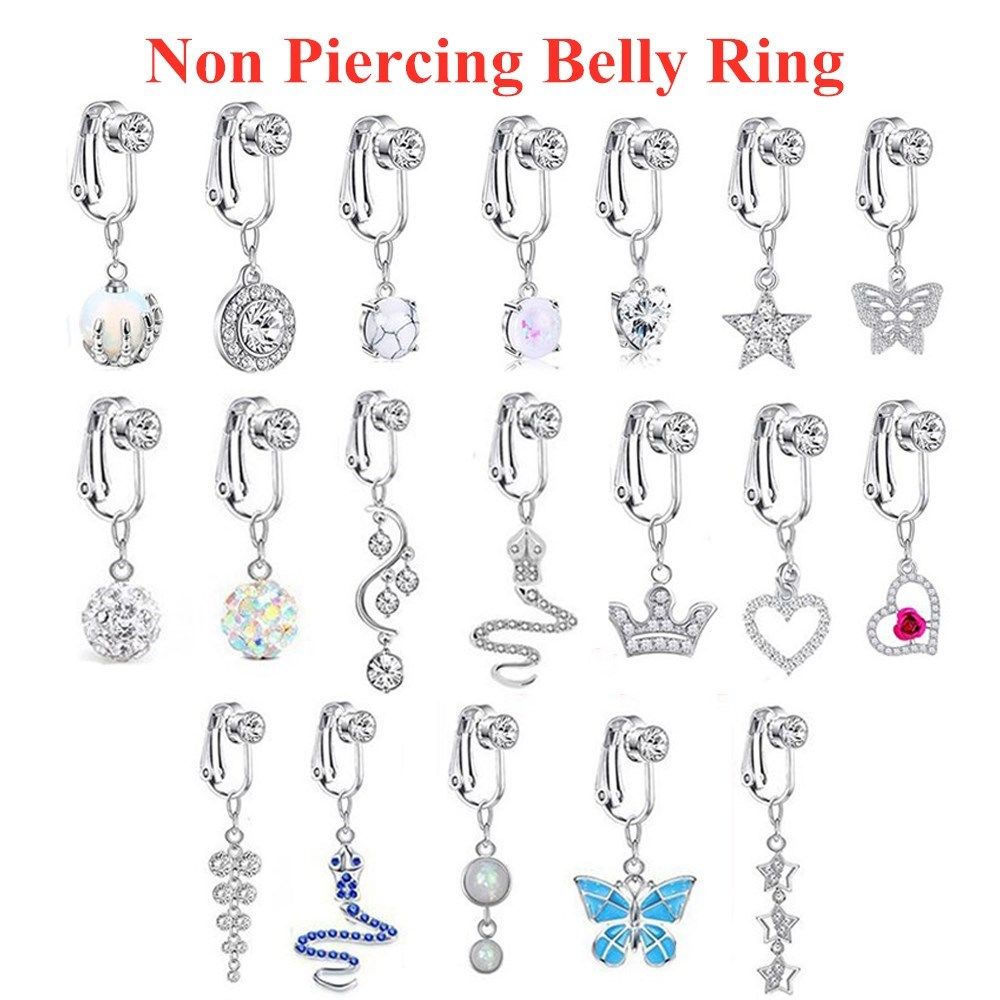 Body Jewelry Belly Button Rings - Akcesoria plażowe Klipsy do uszu bez
