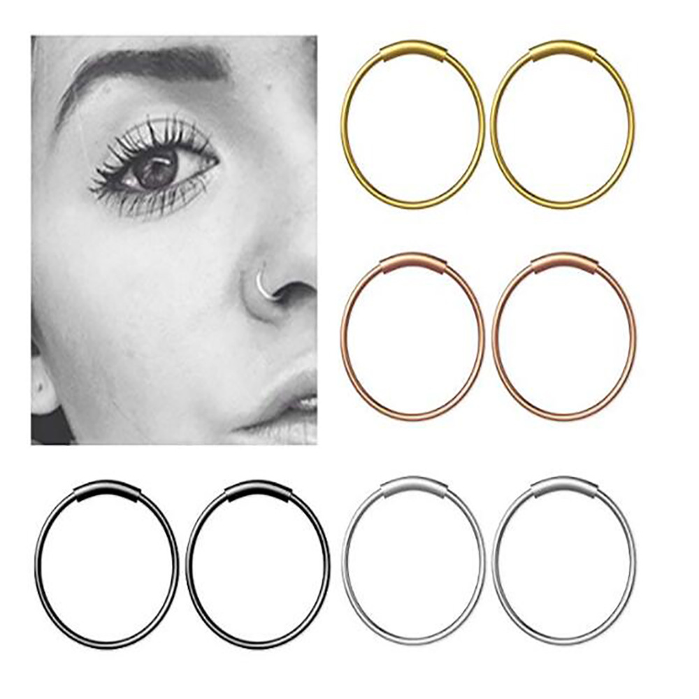 Body Jewelry Surgical Steel - 3 szt./lot Pierścienie bezszwowe z stali