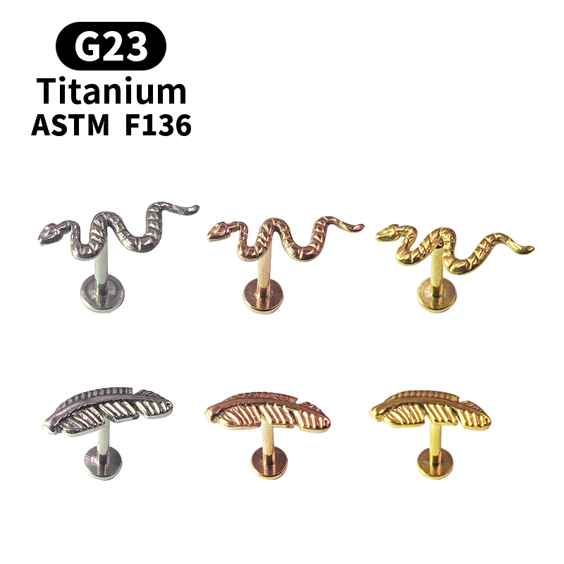 Body Jewelry Surgical Steel - Tytan G23 Labret Tragus okrągły kolczyk