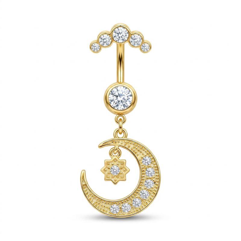 5 szt. Modne kolczyki do pępka – Body Jewelry Belly Button Rings recenzja i cena