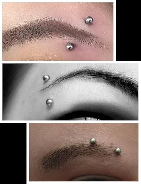 32 szt./zestaw Kolczyki ze sta – Eyebrow Curved Barbell recenzja i cena