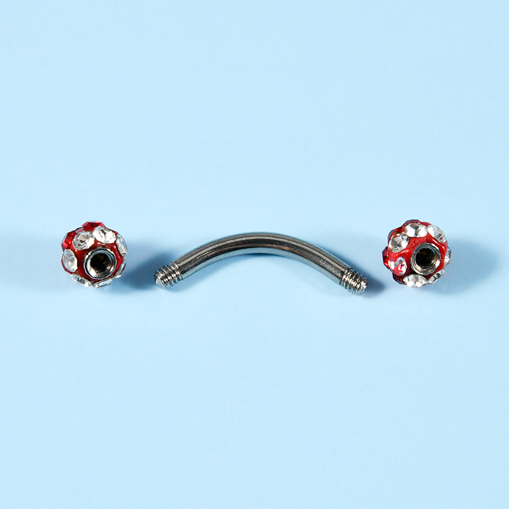 1/5/7 SZT. Kolczyk do brwi ze  – Eyebrow Curved Barbell recenzja i cena