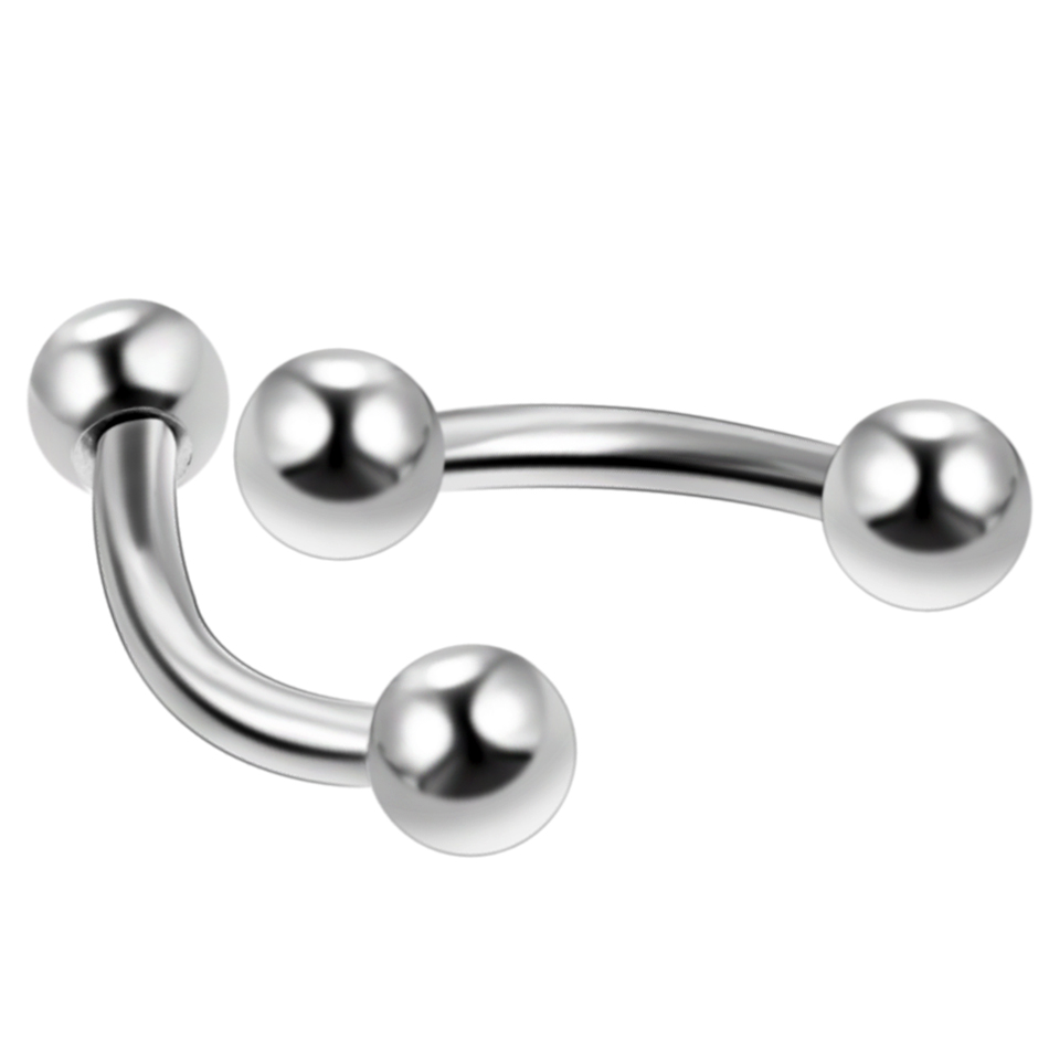 10 sztuk/partia stalowy brwi b – Eyebrow Curved Barbell recenzja i cena
