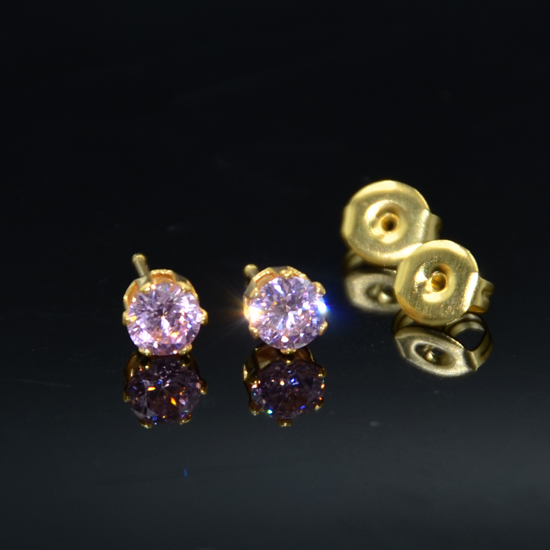 Para 24K pozłacane Birthstone  – Body Jewelry Surgical Steel recenzja i cena