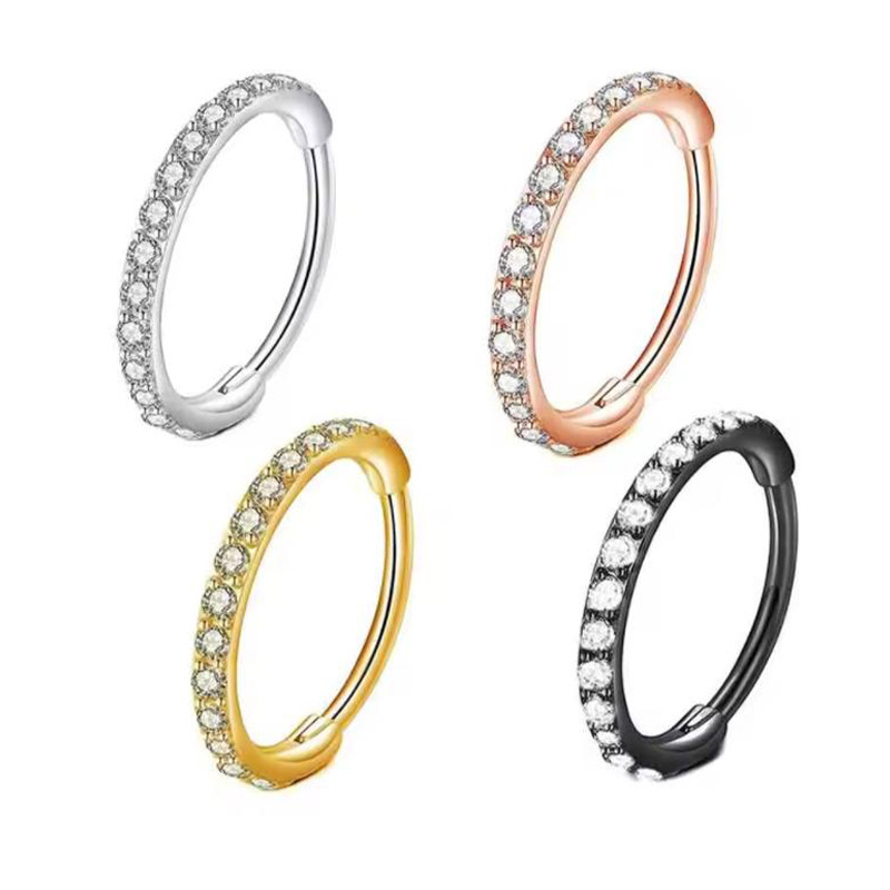 Kolczyk do nosa 16G z przezroc – Body Jewelry Surgical Steel recenzja i cena