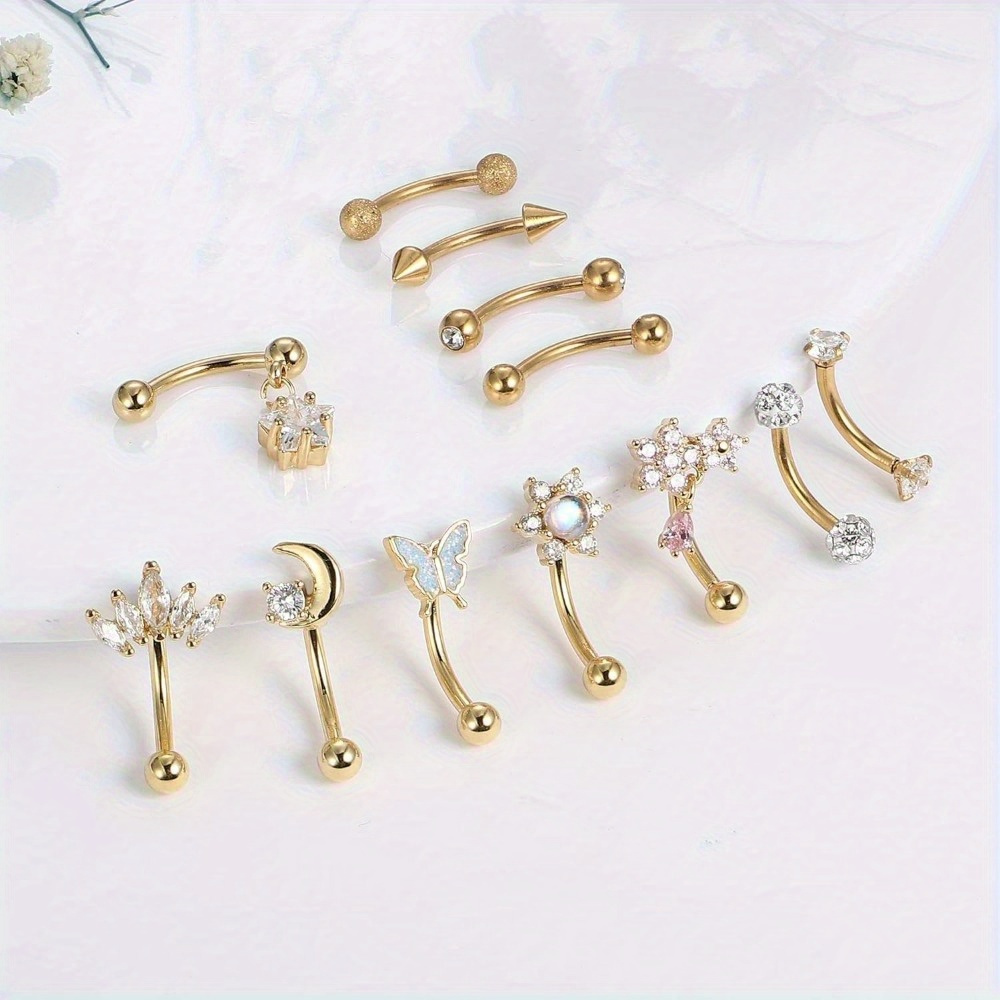 Florideco 1PC Biżuteria do prz – Eyebrow Curved Barbell recenzja i cena