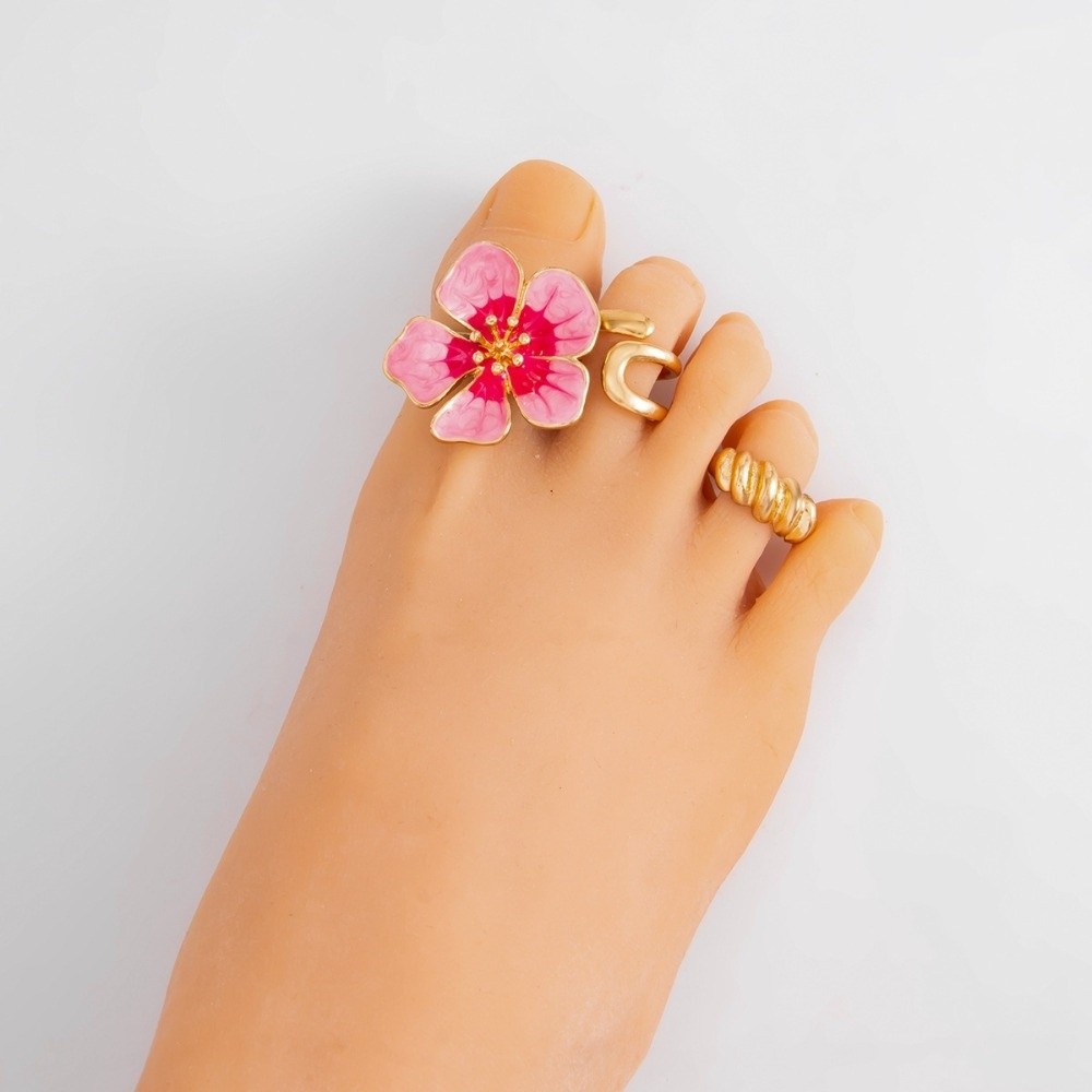 3 szt./zestaw Różowe emaliowan – Body Jewelry Rings recenzja i cena