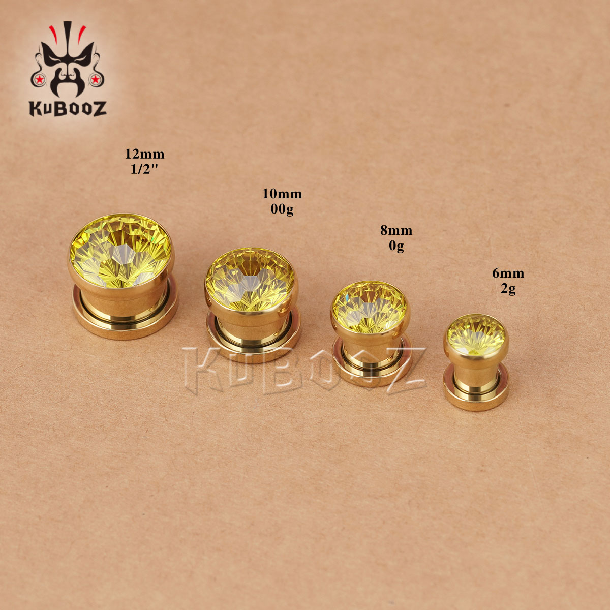 2 SZT. Błyszczące Żółte Kryszt – Yellow Body Jewelry recenzja i cena