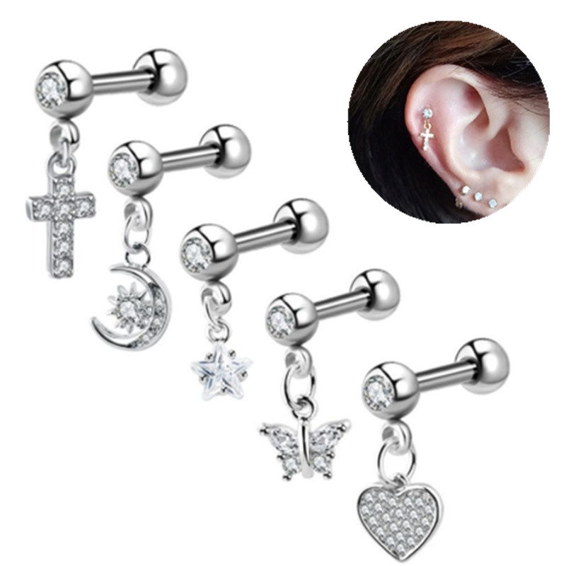 1 sztuk księżyc chrząstka ucha – Body Jewelry Surgical Steel recenzja i cena