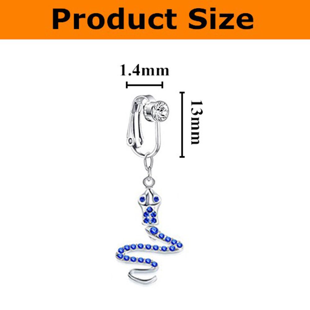 Klipsy w kształcie motyla, kol – Body Jewelry Belly Button Rings recenzja i cena