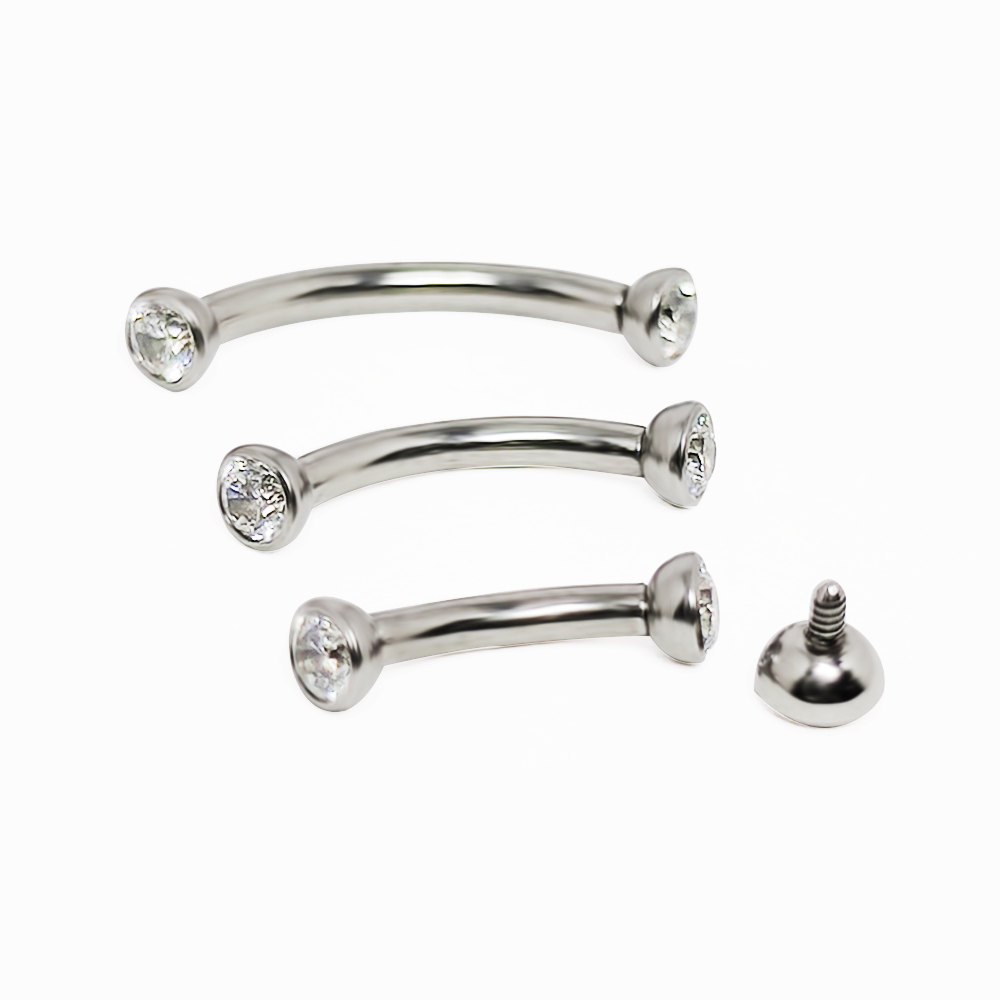 F136 tytanowe kolczyki brwi cy – Eyebrow Curved Barbell recenzja i cena