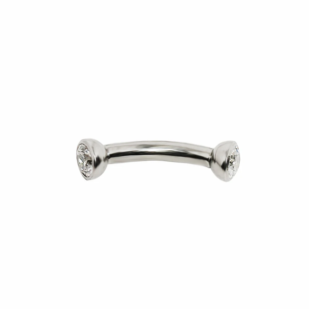 F136 tytanowe kolczyki brwi cy – Eyebrow Curved Barbell recenzja i cena