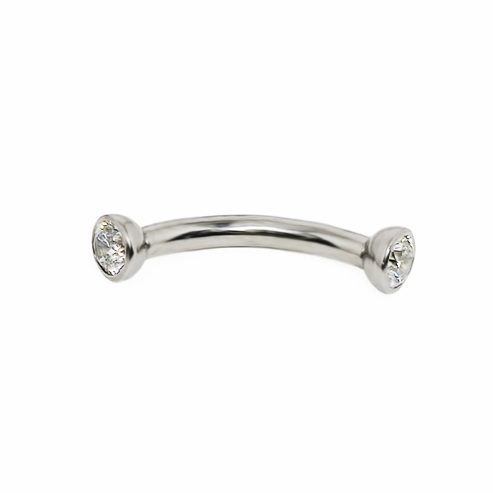 F136 tytanowe kolczyki brwi cy – Eyebrow Curved Barbell recenzja i cena
