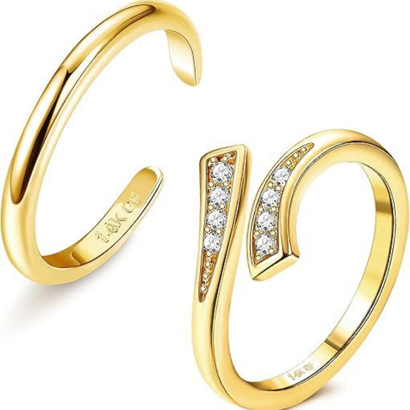 Pozłacany 14-karatowym złotem  – Body Jewelry Rings recenzja i cena