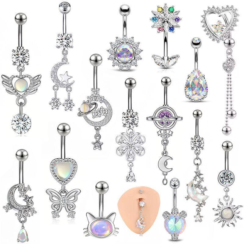 Kolorowe kolczyki do pępka Y2K – Body Jewelry Belly Button Rings recenzja i cena