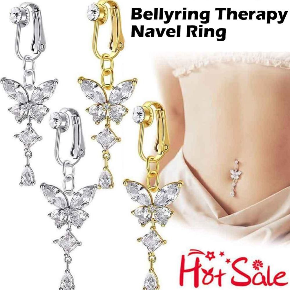 Klips na pępek z motywem motyl – Body Jewelry Belly Button Rings recenzja i cena