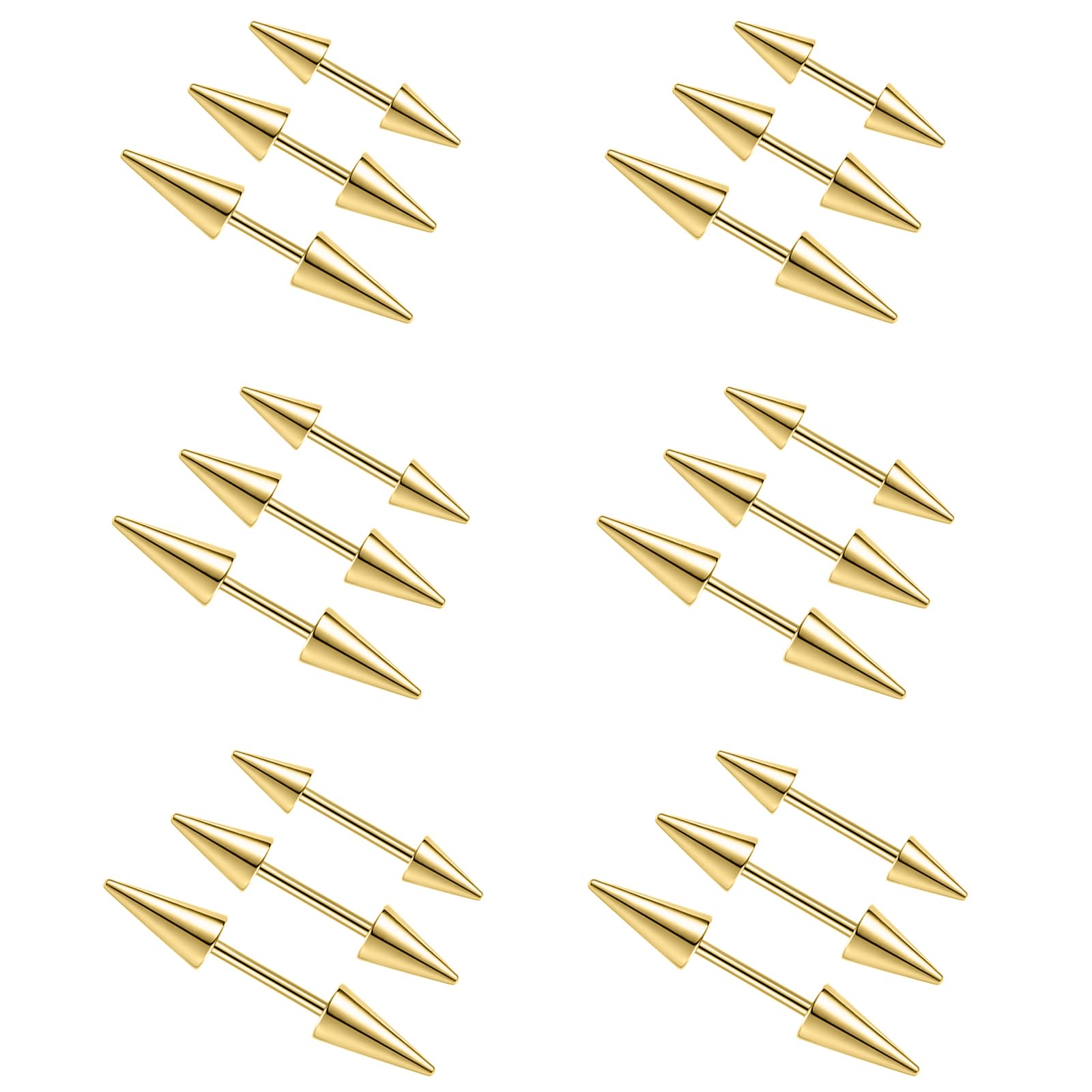 2Pcs 16G Spike Brwi Piercing B – Eyebrow Curved Barbell recenzja i cena