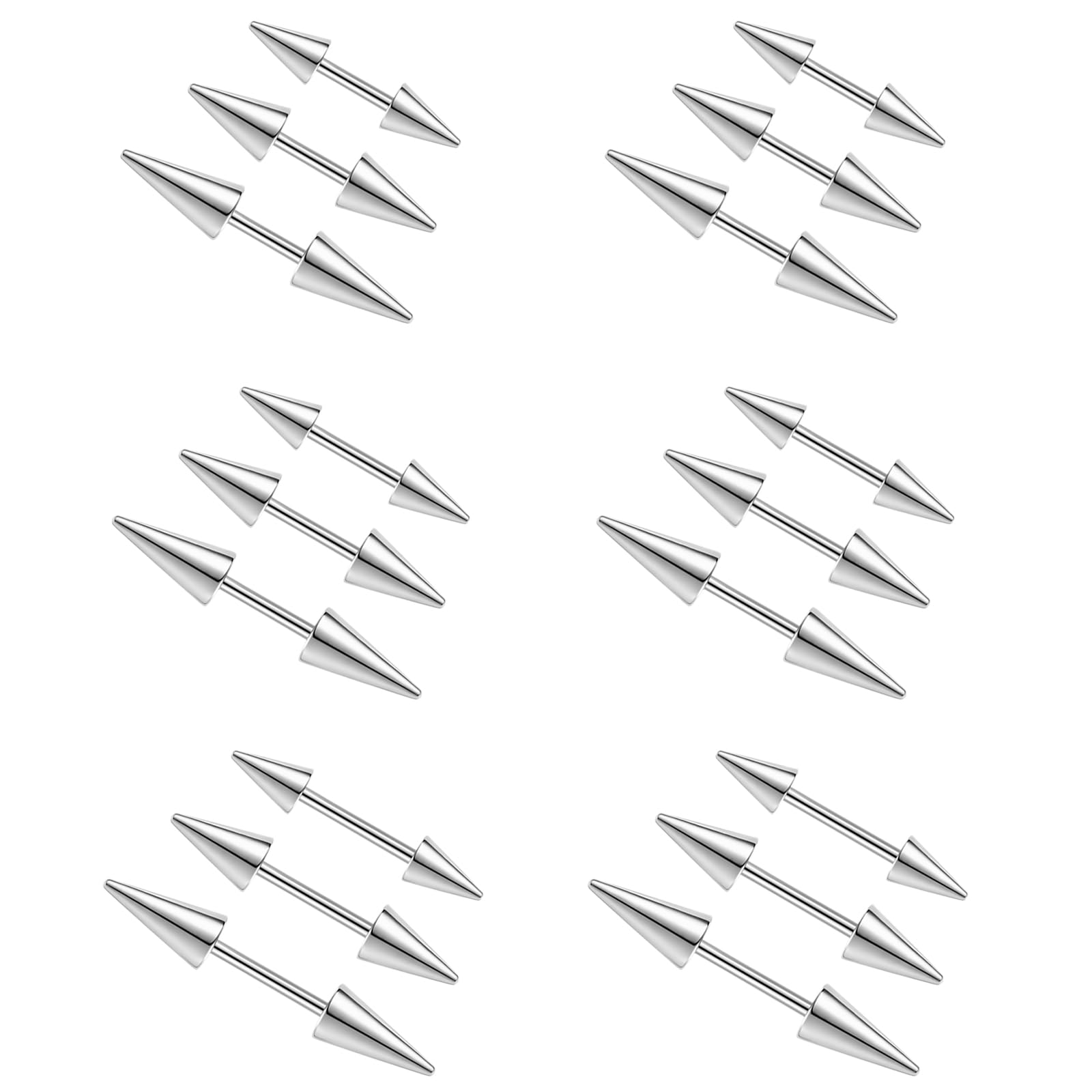 2Pcs 16G Spike Brwi Piercing B – Eyebrow Curved Barbell recenzja i cena