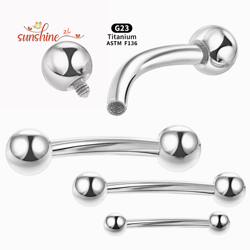 2 szt. Gwint wewnętrzny G23 ty – Eyebrow Curved Barbell recenzja i cena