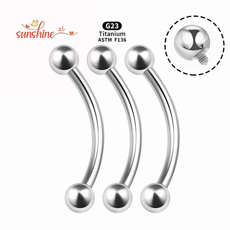 2 szt. Gwint wewnętrzny G23 ty – Eyebrow Curved Barbell recenzja i cena