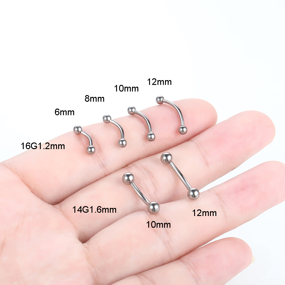 1Pc Titanium Piercing Curved B – Eyebrow Curved Barbell recenzja i cena
