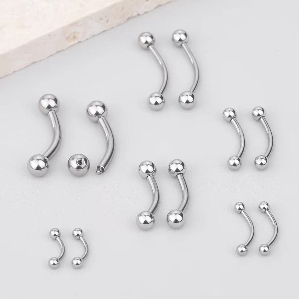 1Pc Titanium Piercing Curved B – Eyebrow Curved Barbell recenzja i cena