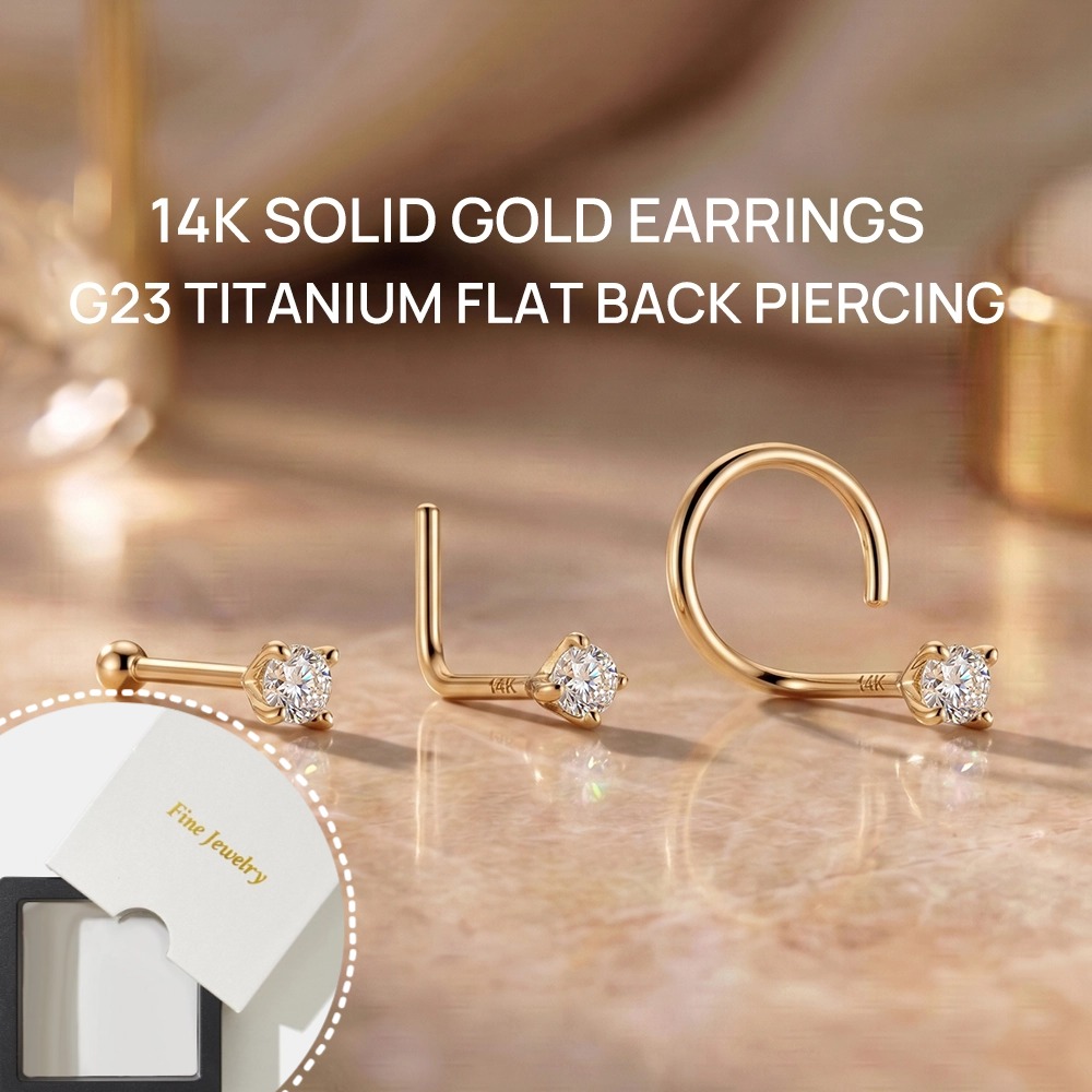 DIeSchein 14K Złoty Kolczyk do – Yellow Body Jewelry recenzja i cena