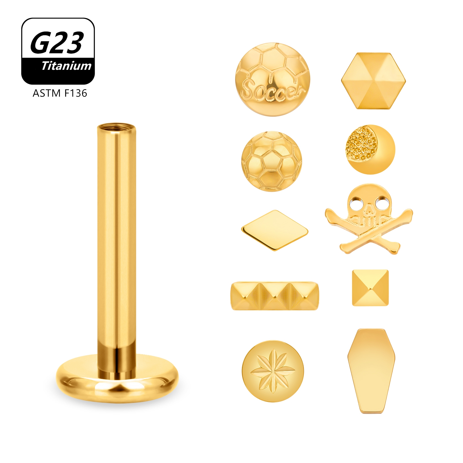 10 sztuk 16G G23 tytanowa czas – Body Jewelry Labret recenzja i cena